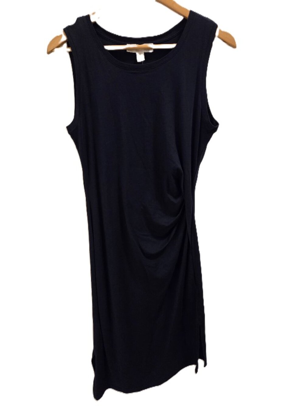 Michael Kors Women's Midnight Blue Sleeveless Crewneck Draped Dress Size M ~ NWT